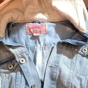 Jean and sweatshirt jacket
